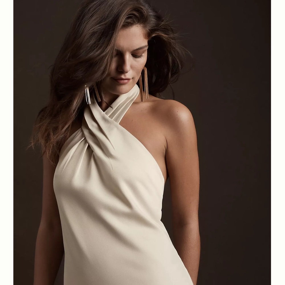 Long satin gown